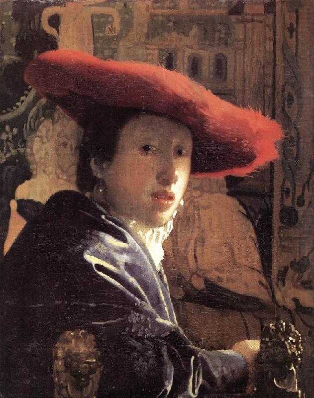Jan Vermeer Girl with Red Hat china oil painting image